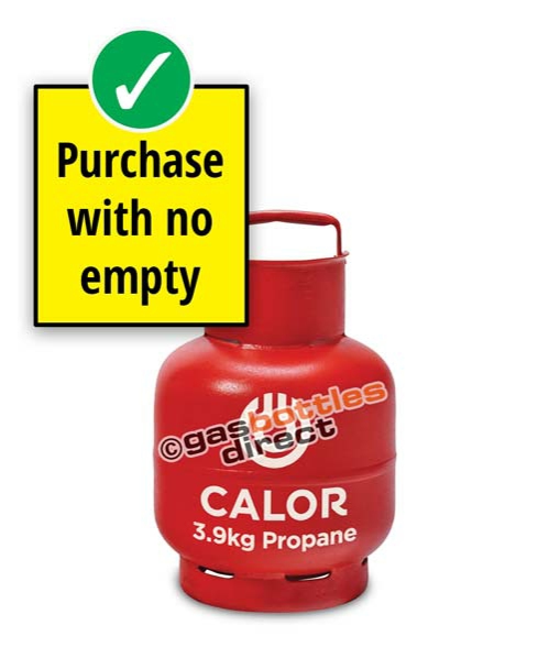 3.9kg Propane Calor Gas Bottle - New Full Cylinder